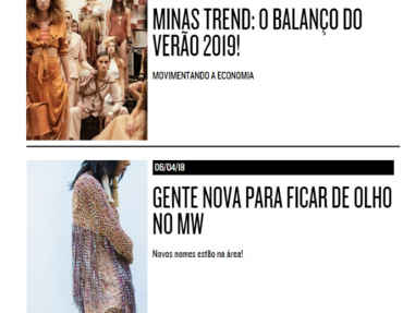 Divulgação Site "Minas Trend"