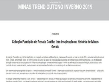 Divulgação Site "Minas Trend"