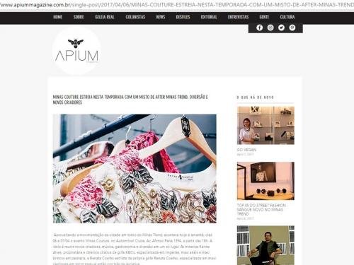 Divulgação Site "Apium Magazine"